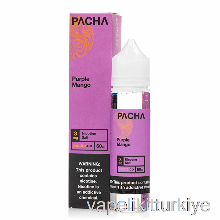 Vape Elektronik Sigara Mor Mango - Pacha - 60ml 3mg